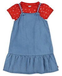 Levi's Toddler Girls 2-Piece Layerable Dress with T-Shirt
