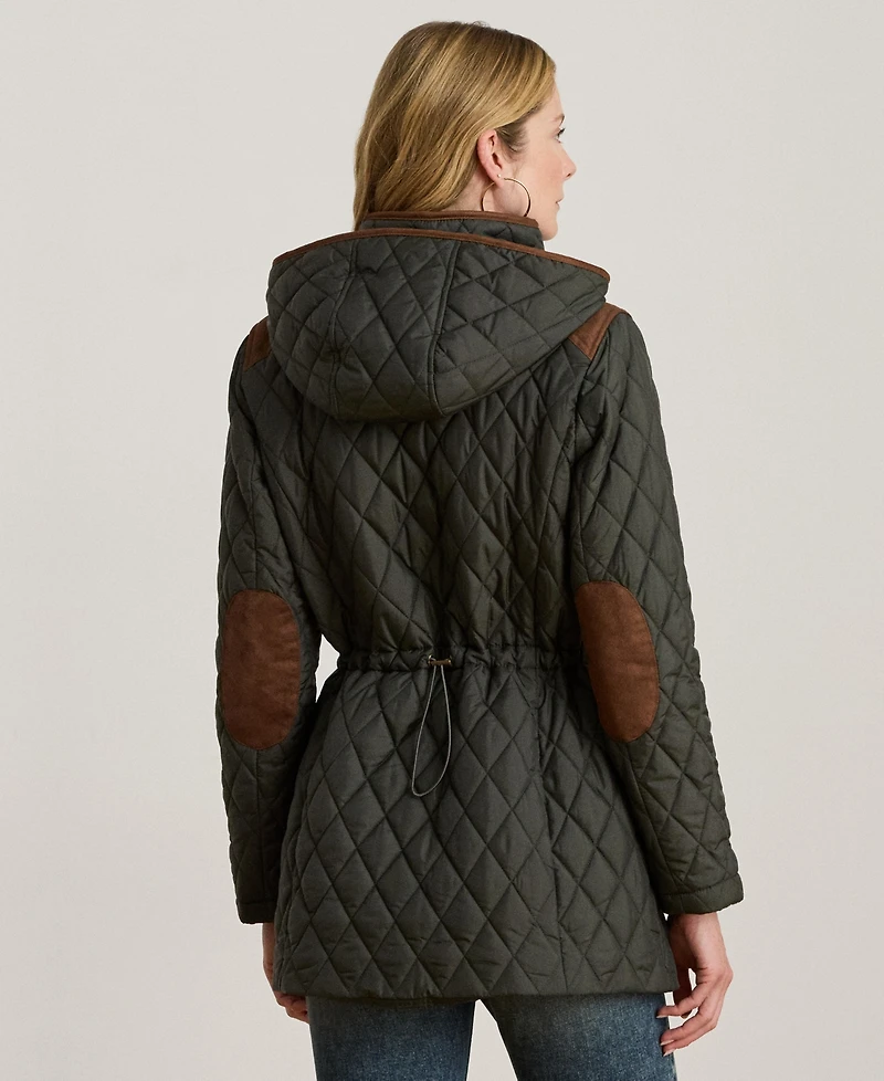Lauren Ralph Women's Hooded Anorak Quilted Coat