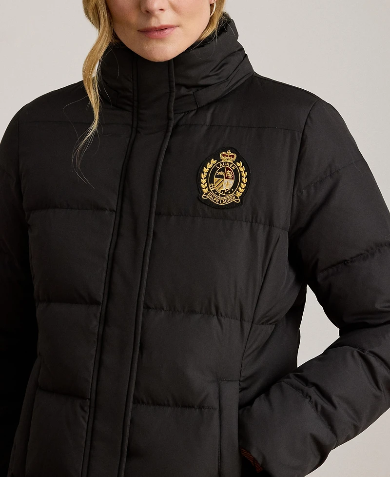 Lauren Ralph Women's Faux-Fur-Trim Collared Puffer Coat