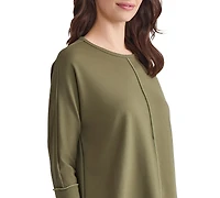 Jones New York Petite Serenity Knit Dolman-Sleeve Tunic