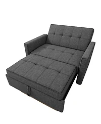 Gold Sparrow 51" Polyester Chandler Convertible Loveseat Bed, Created for Macy's