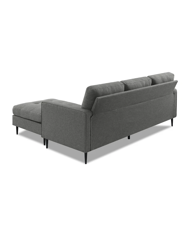 Gold Sparrow 82" Polyester Lexington Reversible Sectional, Created for Macy's