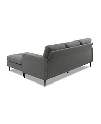 Gold Sparrow 82" Polyester Lexington Reversible Sectional, Created for Macy's