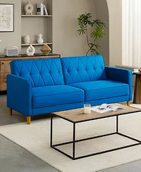 Gold Sparrow 77" Polyester Victoria Convertible Sofa Bed, Created for Macy's