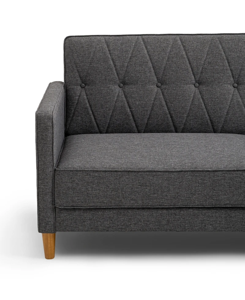 Gold Sparrow 77" Polyester Victoria Convertible Sofa Bed, Created for Macy's