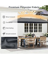 Gymax 13 Ft Double-sided Patio Umbrella Outdoor Large Twin