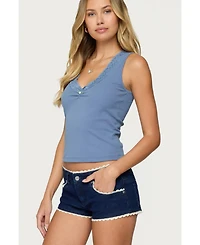 Edikted Women's Dionne Lacey Tank Top