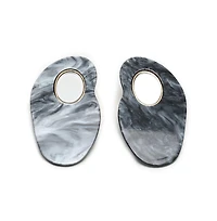 Sohi Women's Marble Drop Earrings
