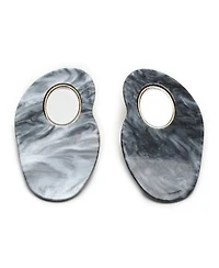 Sohi Womens Marble Drop Earrings