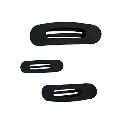 Mixed Size Flat Lay Clip Set - Black