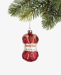 Holiday Lane Eclectic Charm Red Knitting Yarn Ornament, Macy's Exclusive