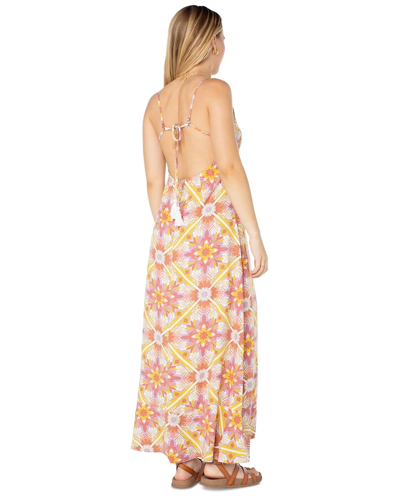 Roxy Juniors' Lost Paradise Printed Sleeveless Maxi Dress