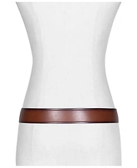 Micheal Kors Women's Embossed Logo Leather Belt