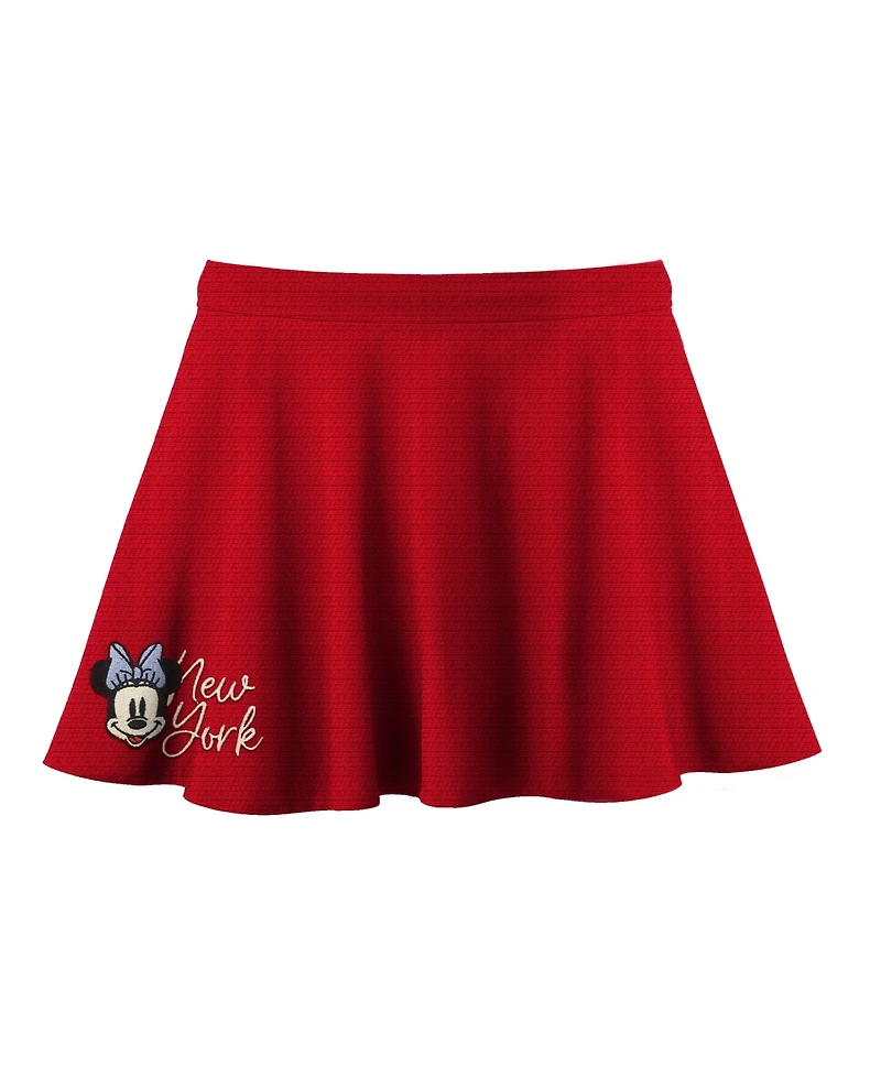 Disney Toddler and Little Girls 2-Piece Minnie New York T-Shirt Skirt Set
