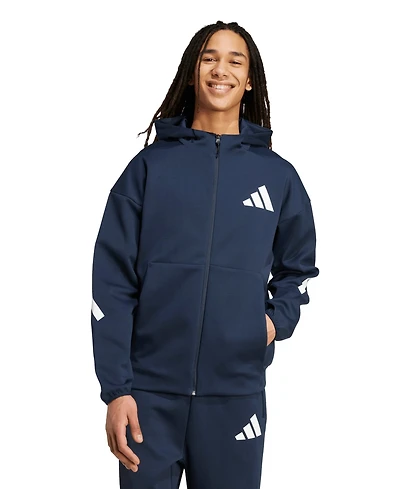 adidas Men's Full Zip Hooded Track Jacket