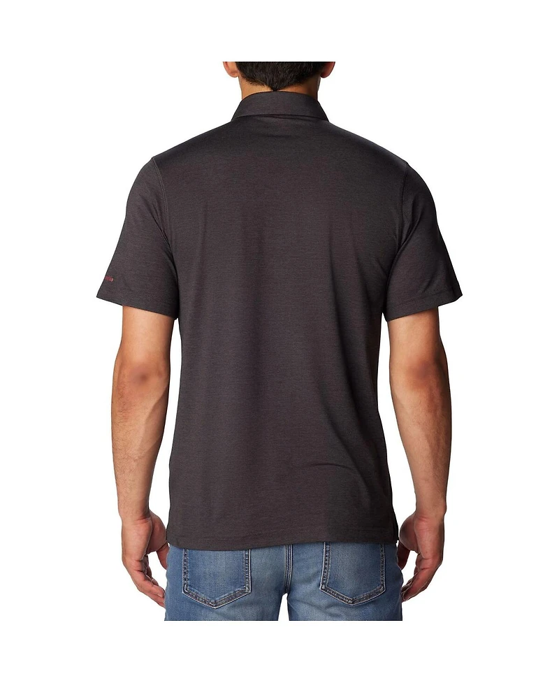 Columbia Men's Heather Black Florida State Seminoles Tech Trail Omni-Wick Polo Shirt