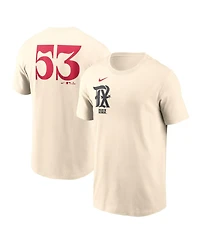 Nike Men's Adolis Garcia Natural Texas Rangers City Connect Fuse Name Number T-Shirt