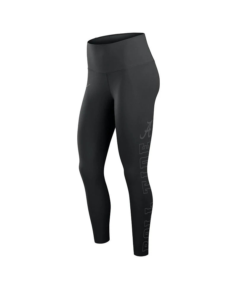 Nike Women's Black Alabama Crimson Tide Zenvy Performance Leggings