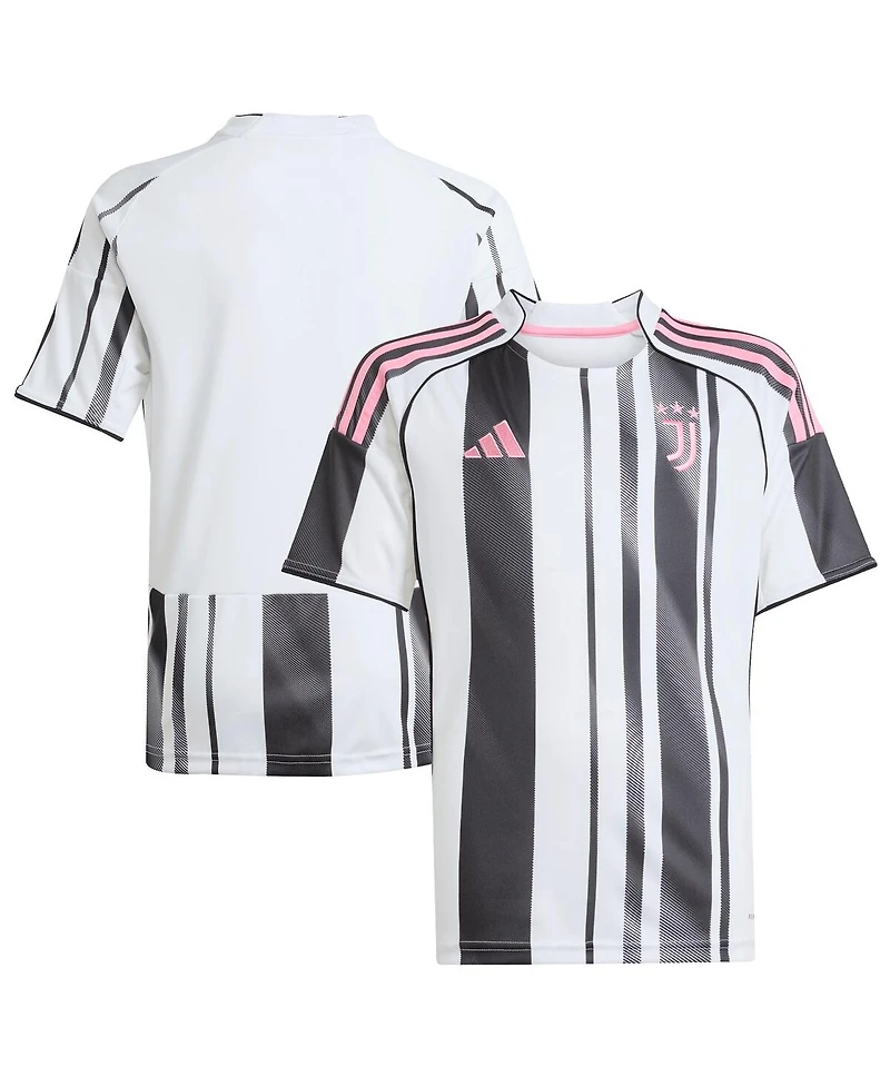 Adidas Big Boys and Girls White Juventus 2025/26 Home Replica Jersey
