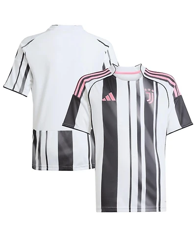 Adidas Big Boys and Girls White Juventus 2025/26 Home Replica Jersey