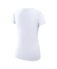 G-iii 4Her by Carl Banks Women's White San Francisco Giants Love Graphic Team V-Neck Fitted T-Shirt
