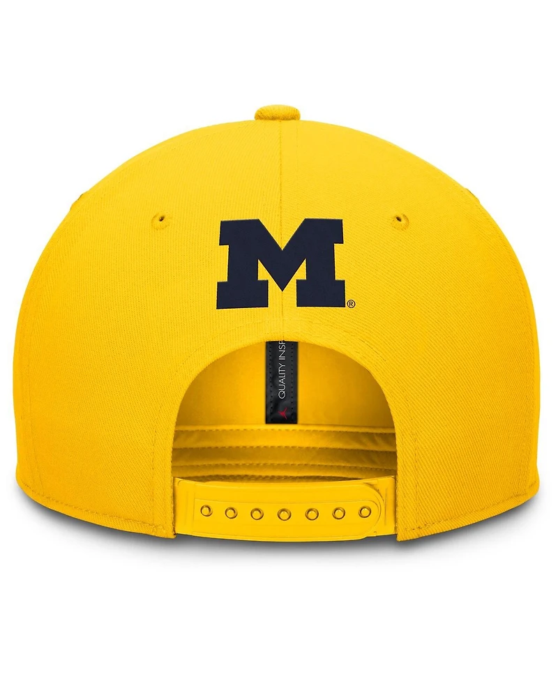 Jordan Men's Maize Michigan Wolverines Athletics Pro Adjustable Hat