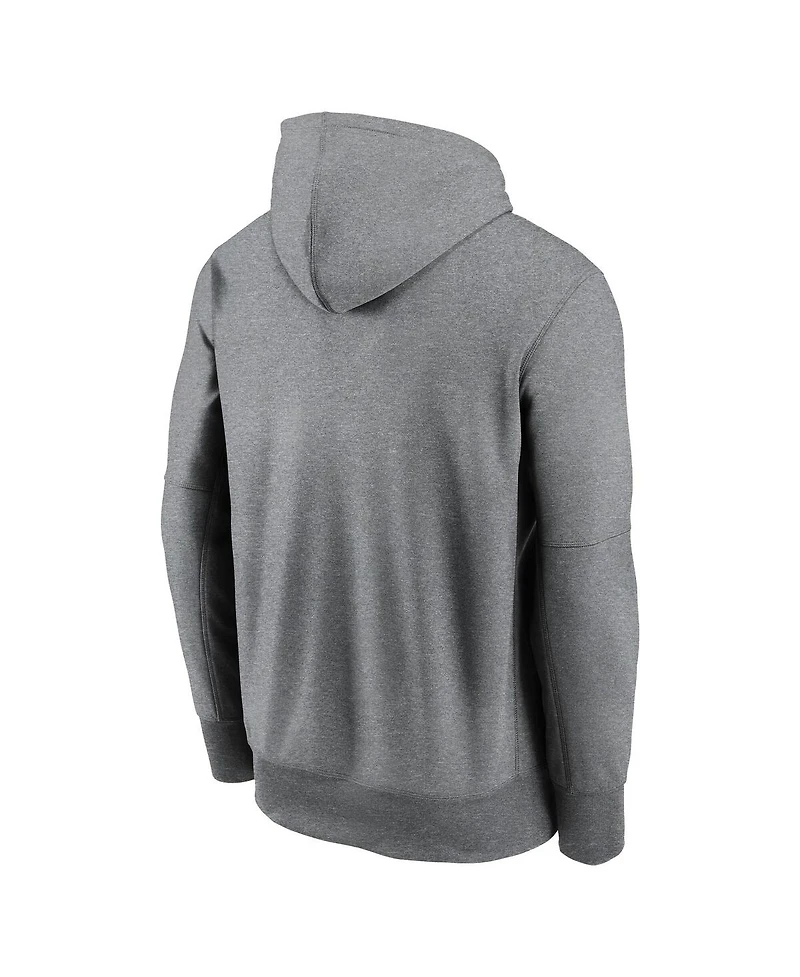 Nike Men's Heather Gray Cleveland Browns Performance Fleece Pullover Hoodie