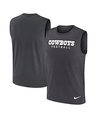 Nike Men's Charcoal Dallas Cowboys Primetime Legend Performance Muscle Tank Top