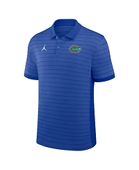 Jordan Men's Royal Florida Gators 2025 Early Season Coaches Sideline Victory Stripe Performance Polo Shirt