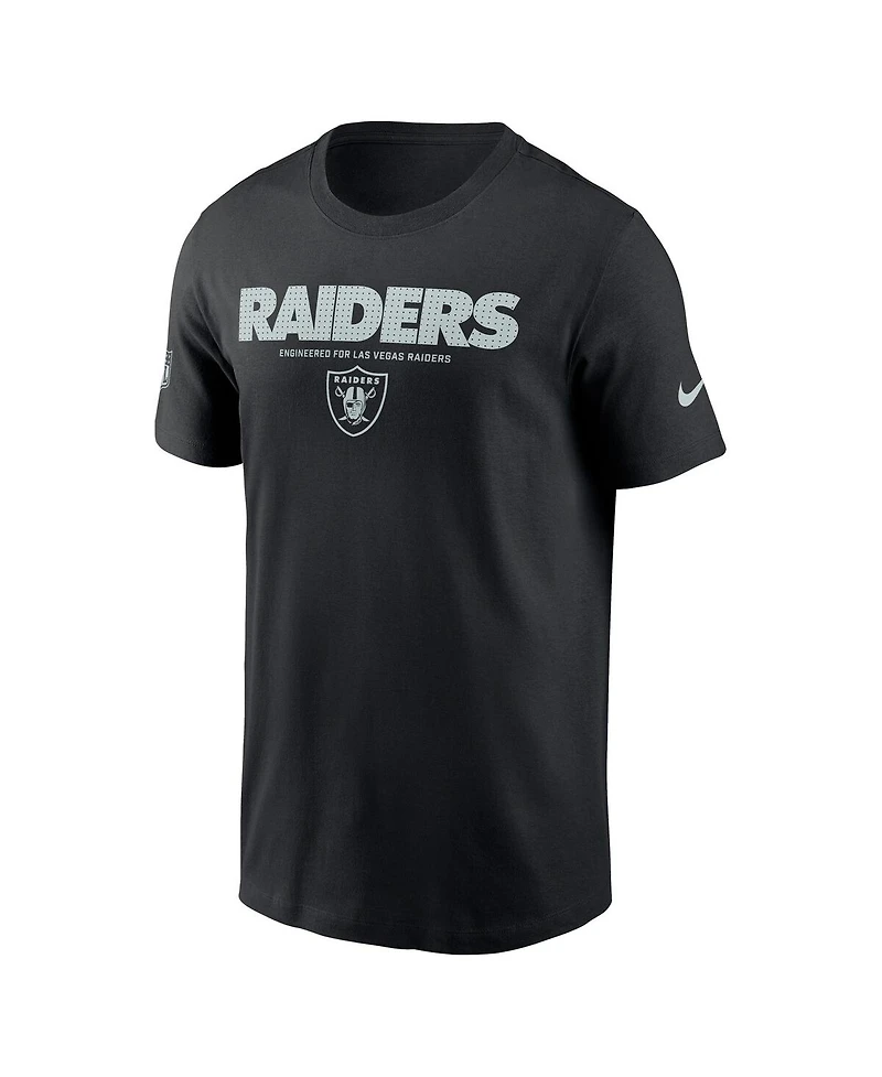 Nike Men's Black Las Vegas Raiders Sideline Performance T-Shirt