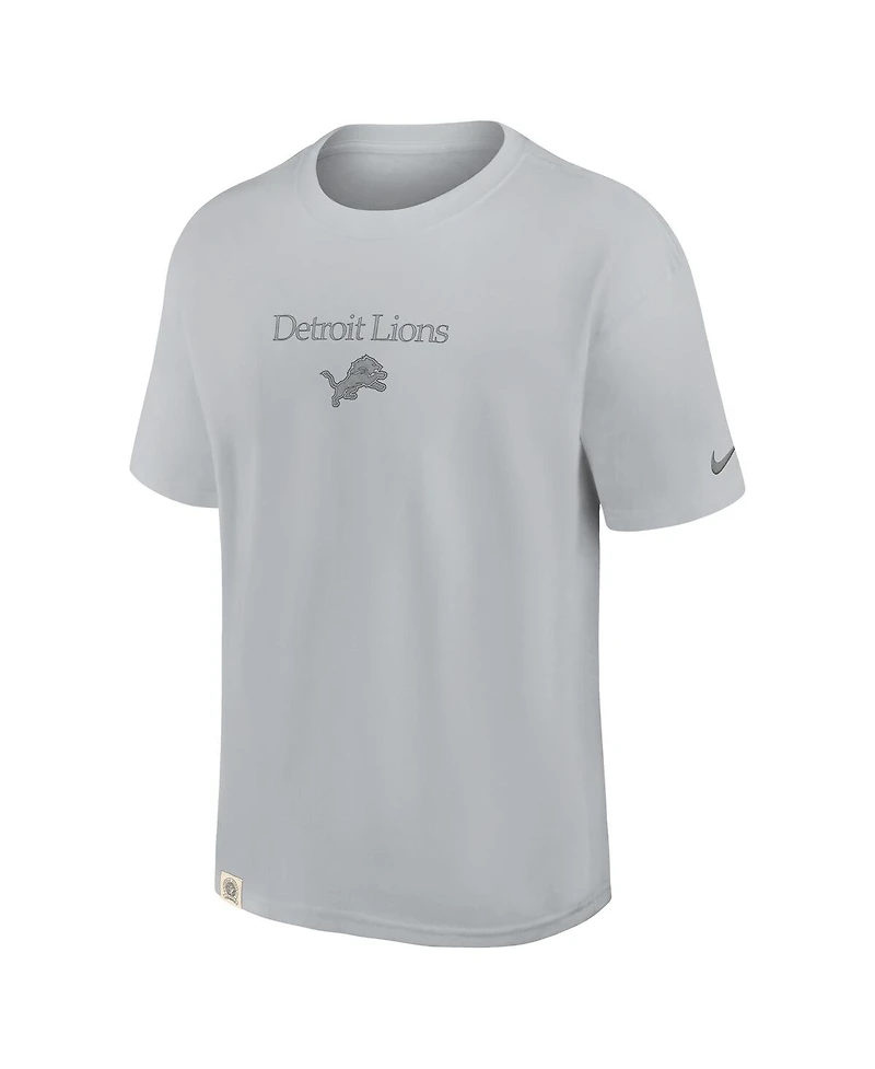 Nike Men's Gray Detroit Lions Glory Max90 T-Shirt