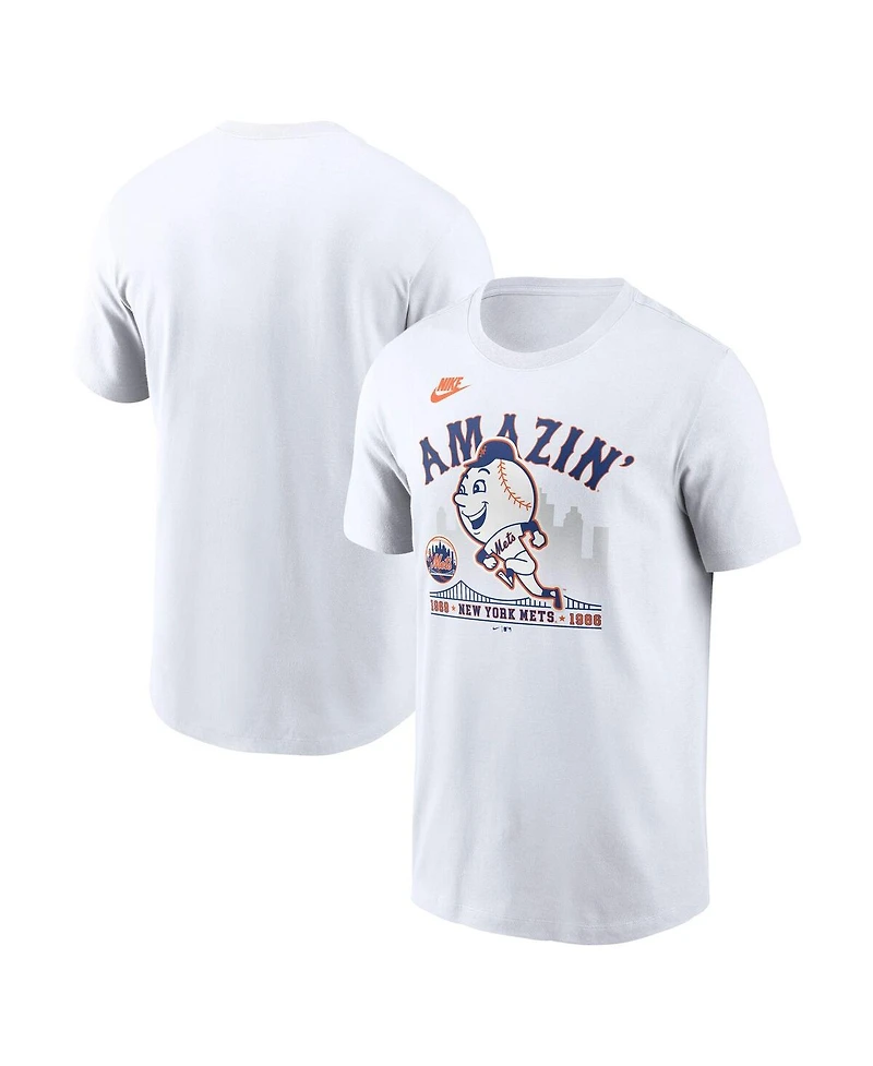 Nike Men's White New York Mets Local Hometown T-Shirt