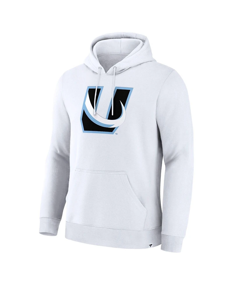 Fanatics Men's White Utah Mammoth Alternate Logo Legacy Fleece Pullover Hoodie