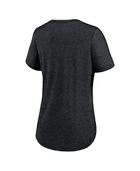 Nike Women's Heather Black New York Jets Tri-Blend Fashion T-Shirt
