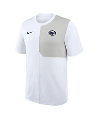 Nike Men's White Penn State Nittany Lions 2025 Sideline Uv Performance Coach T-Shirt