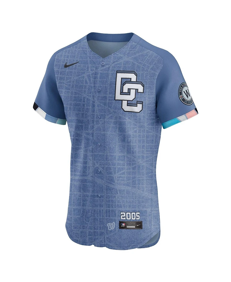 Nike Men's Dylan Crews Blue Washington Nationals 2025 City Connect Elite Player Jersey