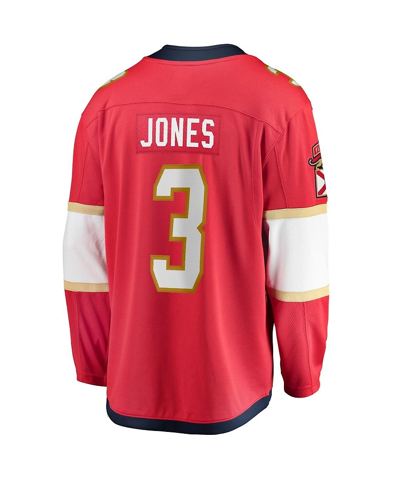 Fanatics Men's Seth Jones Red Florida Panthers Home Breakaway Jersey