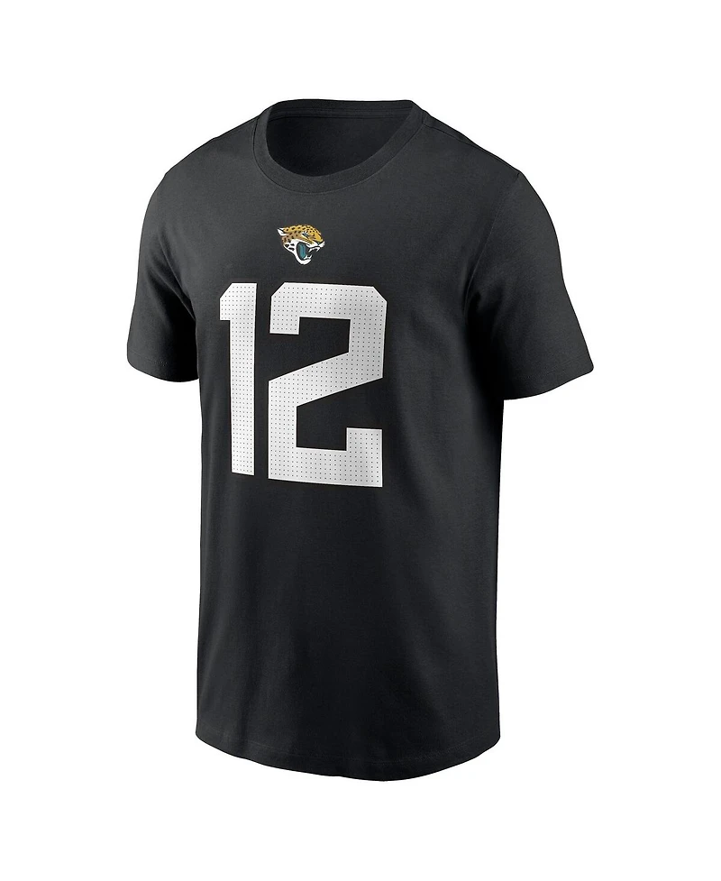 Nike Men's Travis Hunter Black Jacksonville Jaguars 2025 Nfl Draft First Round Pick Player Name Number T-Shirt