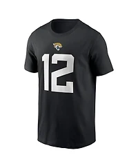 Nike Men's Travis Hunter Black Jacksonville Jaguars 2025 Nfl Draft First Round Pick Player Name Number T-Shirt