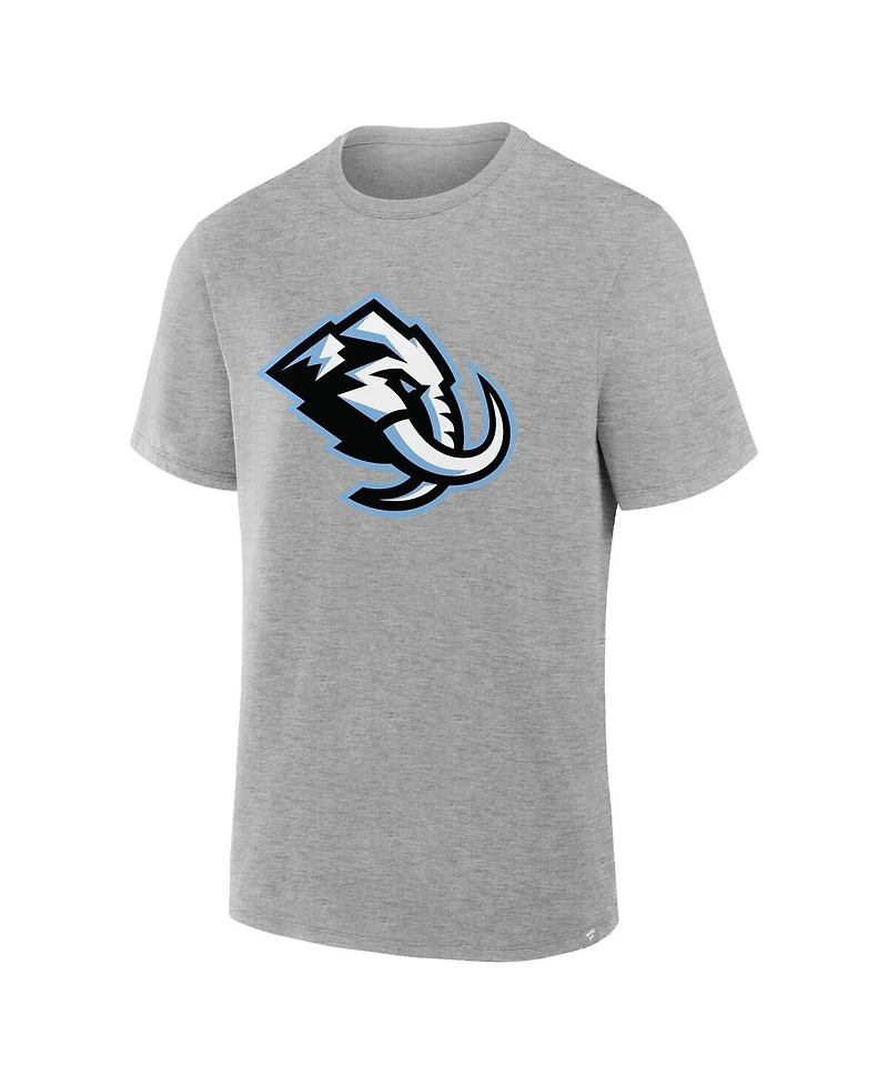Fanatics Men's Heather Gray Utah Mammoth Primary Logo Legacy T-Shirt