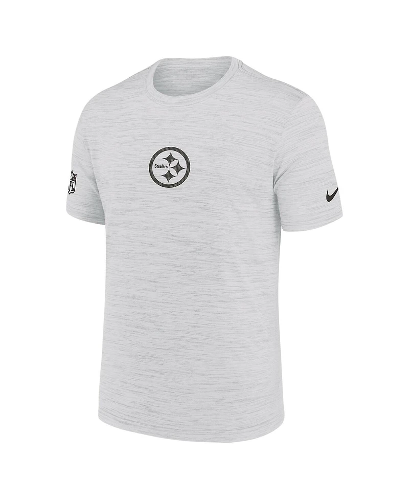 Nike Men's Ash Pittsburgh Steelers Sideline Velocity Performance T-Shirt