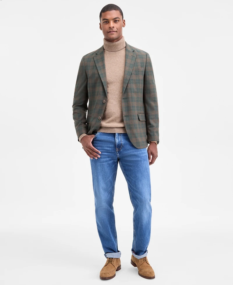 Nautica Men's Modern-Fit Stretch Pattern Sport Coat
