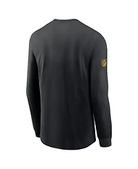 Nike Men's Black Pittsburgh Steelers Sideline Performance Long Sleeve T-Shirt