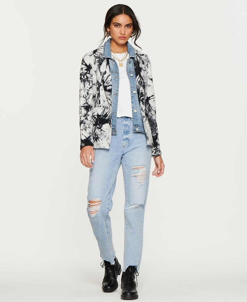 blue revival Women's Removable Denim Insert Helen Blazer