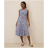 Pact Women's Organic Cotton Fit & Flare Keyhole Back Dress