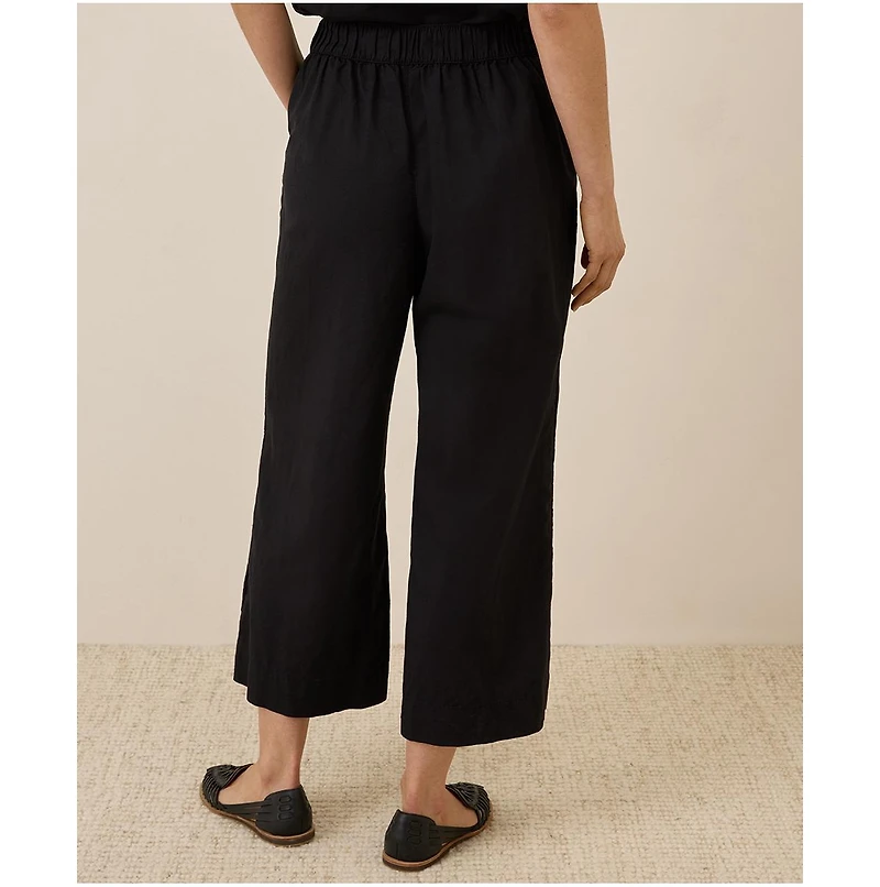Pact Women's Organic Cotton Canopy Linen Blend Pleated Trouser