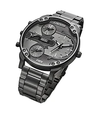 Diesel Men's Mr. Daddy Slim Quartz Three-Hand Date Gray Stainless Steel Watch, 54mm