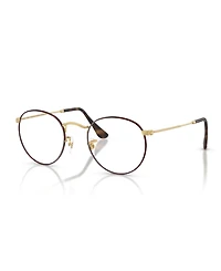 Ray-Ban Unisex Round Metal Optics Eyeglasses, RB3447V