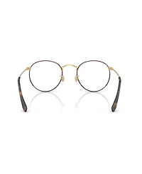 Ray-Ban Unisex Round Metal Optics Eyeglasses, RB3447V