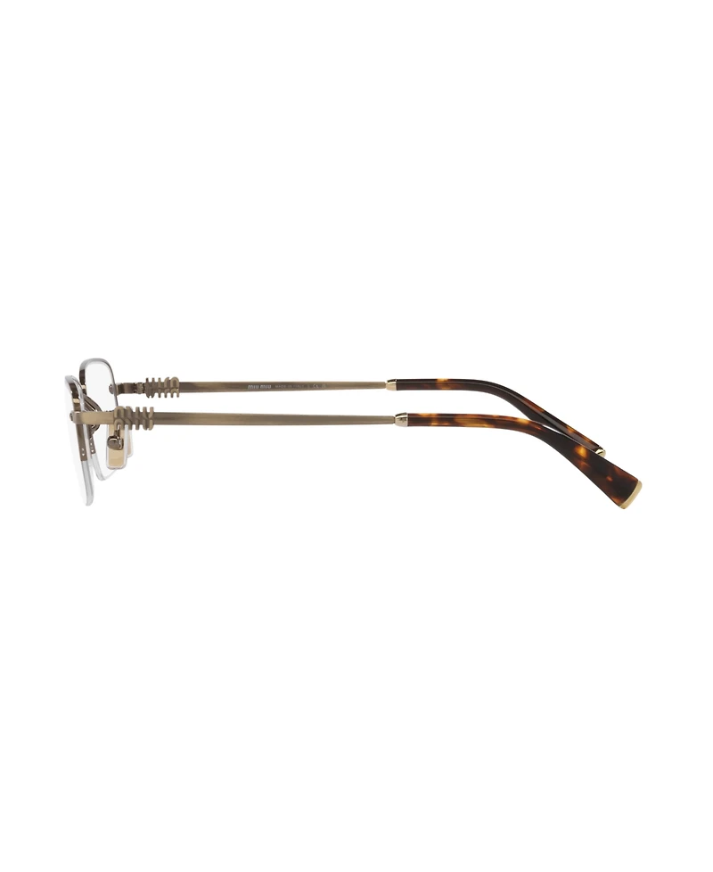 Miu Women's Rectangle Eyeglasses, Mu 52WV